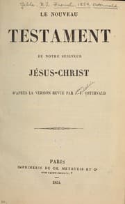 Tapa de Le Nouveau Testament de Notre Seigneur Jésus-Christ