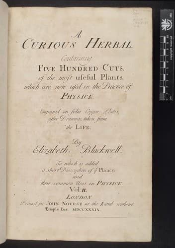 Tapa de A curious herbal