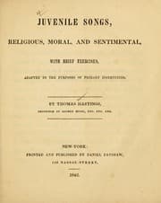 Tapa de Juvenile songs, religious, moral, and sentimental