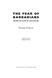 Tapa de The fear of barbarians