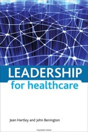 Tapa de Leadership for healthcare
