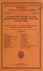 Tapa de Illustrated lecture on the production of poultry and eggs on the farm