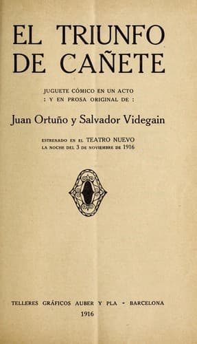Tapa de El triunfo de can ete