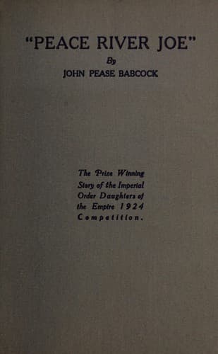 Tapa de "Peace River Joe."