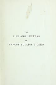 Tapa de The life and letters of Marcus Tullius Cicero