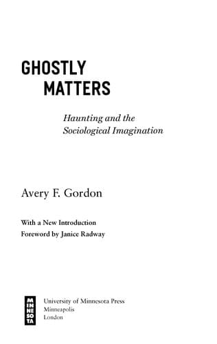 Tapa de Ghostly matters