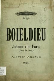 Tapa de Johann von Paris