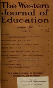 Tapa de The Western journal of education
