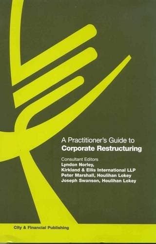 Tapa de A Practitioner's Guide to Corporate Restructuring
