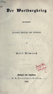 Tapa de Der Wartburgkrieg