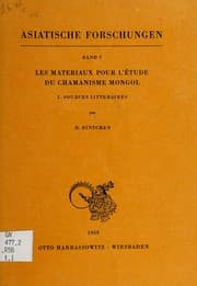 Tapa de Les materiaux pour l'étude du chamanisme mongol