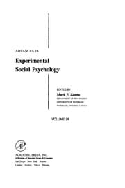 Tapa de Advances in experimental social psychology