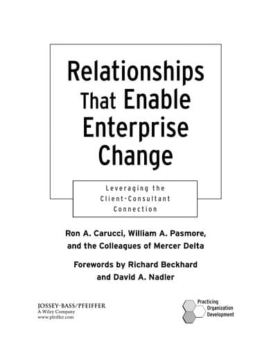 Tapa de Relationships that Enable Enterprise Change