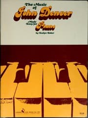Tapa de The music of John Denver made easy for piano