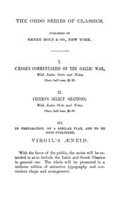 Tapa de Select orations of M.T. Cicero, accompanied with a Latin ordo, & illustrated with English notes, explanatory & critical