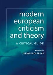 Tapa de Modern European criticism and theory