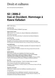 Tapa de Iran et Occident