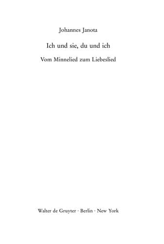 Tapa de Ich und sie, du und ich