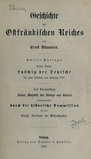 Tapa de Geschichte des ostfränkischen reiches