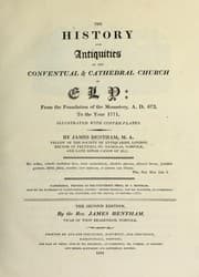 Tapa de The history and antiquities of the Conventual & Cathedral Church of Ely