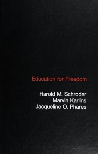 Tapa de Education for freedom