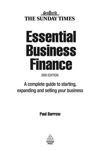 Tapa de Essential business finance
