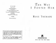 Tapa de The way I found her
