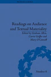 Tapa de Readings on audience and textual materiality