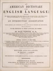 Tapa de An American dictionary of the English language
