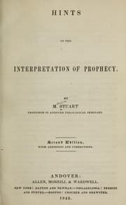 Tapa de Hints on the interpretation of prophecy