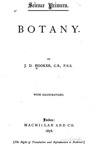 Tapa de Botany.