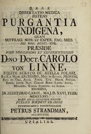 Tapa de ... Dissertatio medica sistens purgantia indigena ..