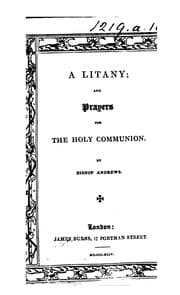 Tapa de A Litany; And Prayers For The Holy Communion