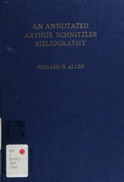 Tapa de An annotated Arthur Schnitzler bibliography, 1965-1977