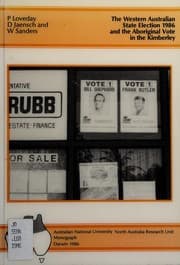Tapa de The western Australian state election 1986 and the Aboriginal vote in the Kimberley