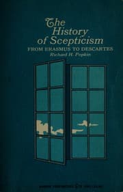 Tapa de The history of scepticism from Erasmus to Descartes