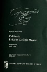 Tapa de California eviction defense manual