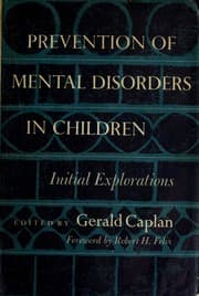 Tapa de Prevention of mental disorders in children