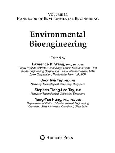 Tapa de Environmental bioengineering