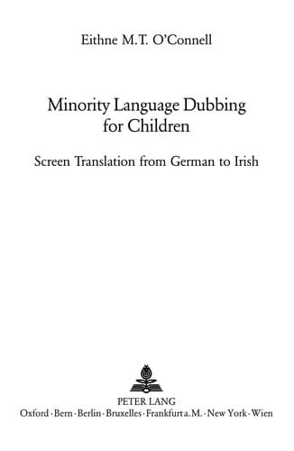 Tapa de Minority Language Dubbing for Children