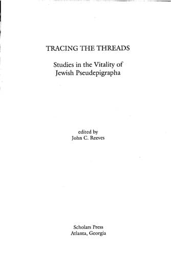 Tapa de Tracing the Threads