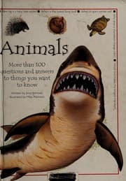 Tapa de Animals More Than 100 Questions And Answers To Things You Want To Know