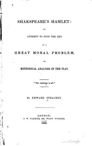 Tapa de Shakspeare's Hamlet