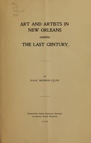 Tapa de Art and artists in New Orleans during the last century