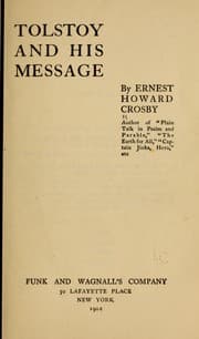 Tapa de Tolstoy and his message