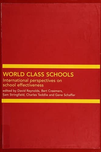 Tapa de World class schools