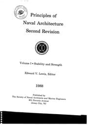 Tapa de Principles of Naval Architecture Volume II