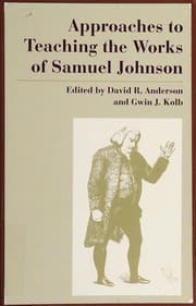 Tapa de Approaches to teaching the works of Samuel Johnson