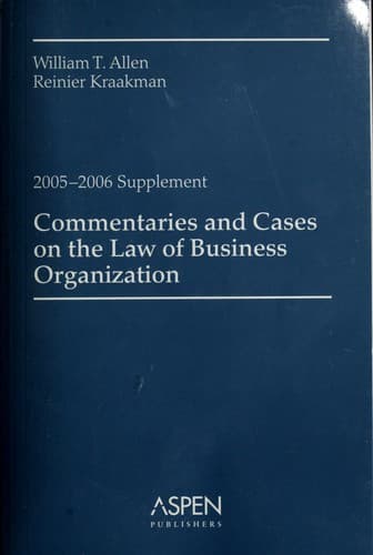 Tapa de Business Organization 05-06 Case