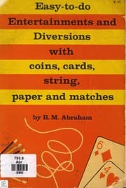Tapa de Easy to Do Entertainments and Diversions With Cards